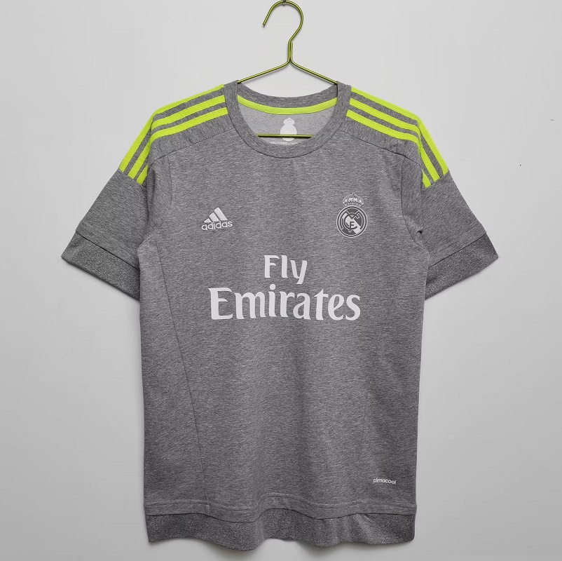 AAA Quality Real Madrid 15/16 Away Grey Soccer Jersey